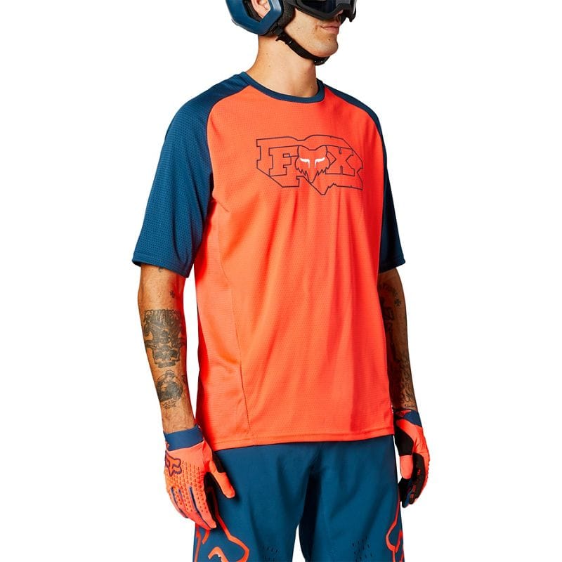 ᐉ Fox camiseta Defend azul/coral - Crosscountry