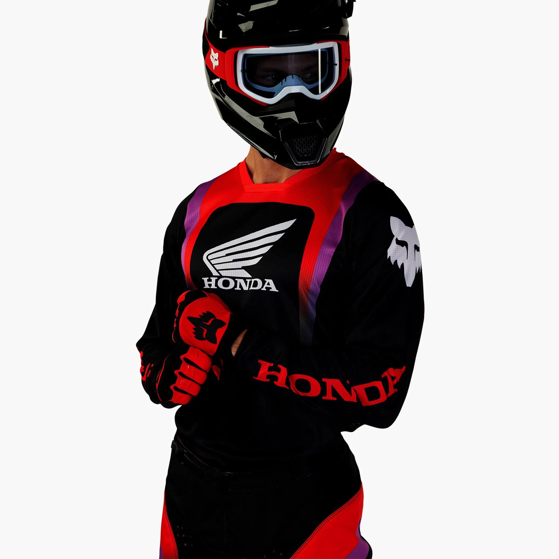 Traje Fox 2025 Honda negro Crosscountry