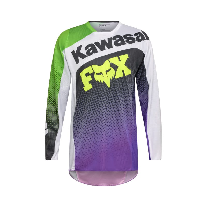 Traje Fox 180 Kawasaki purpura/blanco - Imagen 7