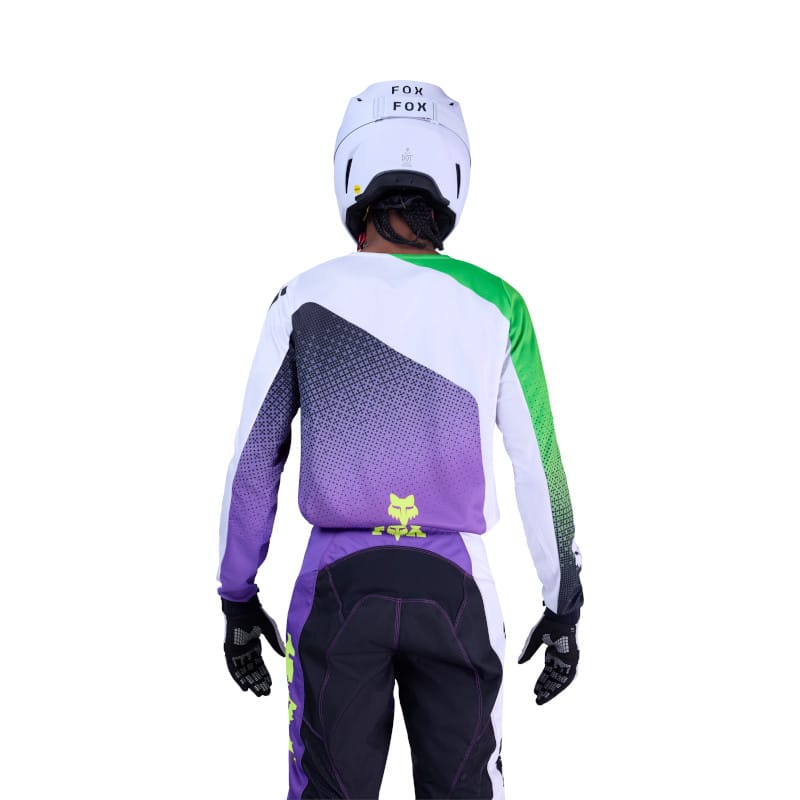 Traje Fox 180 Kawasaki purpura/blanco - Imagen 4