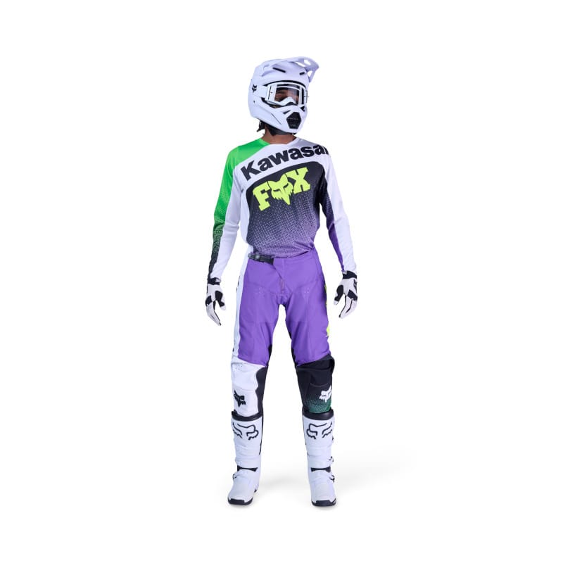 Traje Fox 180 Kawasaki purpura/blanco - Imagen 3