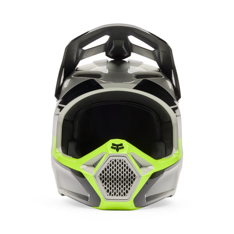 Casco Fox V1 Collect gris amarillo - Imagen 3