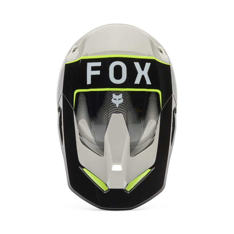 Casco Fox V1 Collect gris amarillo - Imagen 4