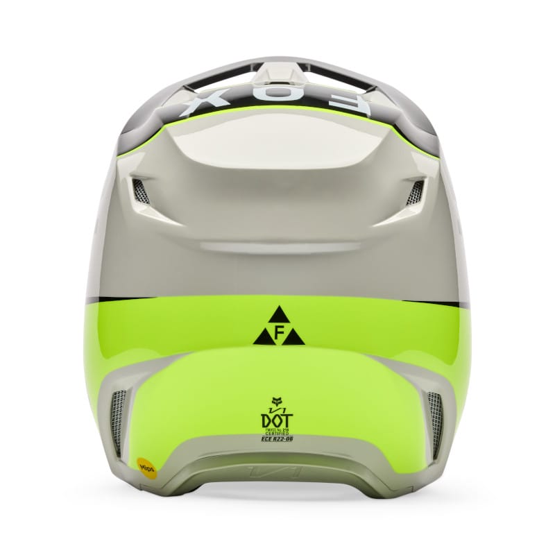 Casco Fox V1 Collect gris amarillo - Imagen 5