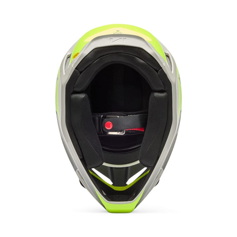 Casco Fox V1 Collect gris amarillo - Imagen 6