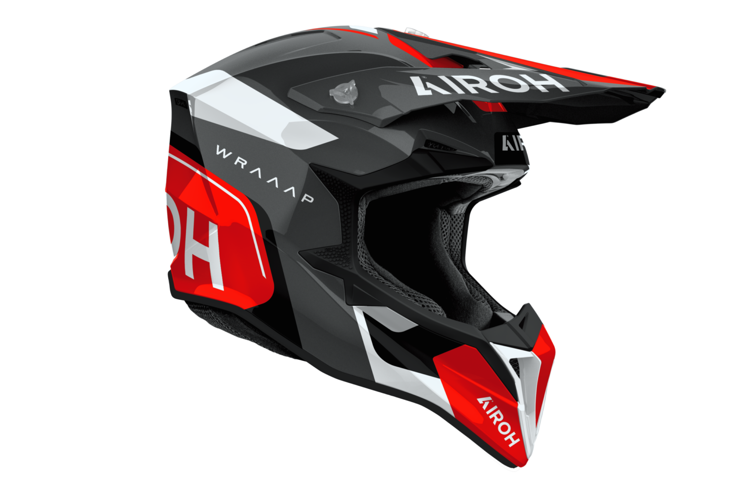Casco Airoh Wraaap Conquer rojo - Imagen 3