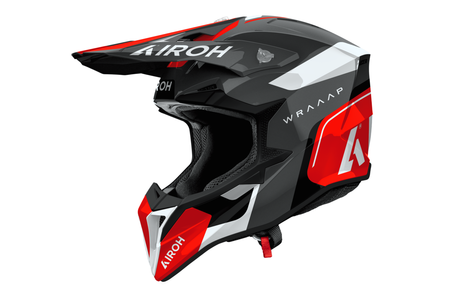 Casco Airoh Wraaap Conquer rojo - Imagen 2