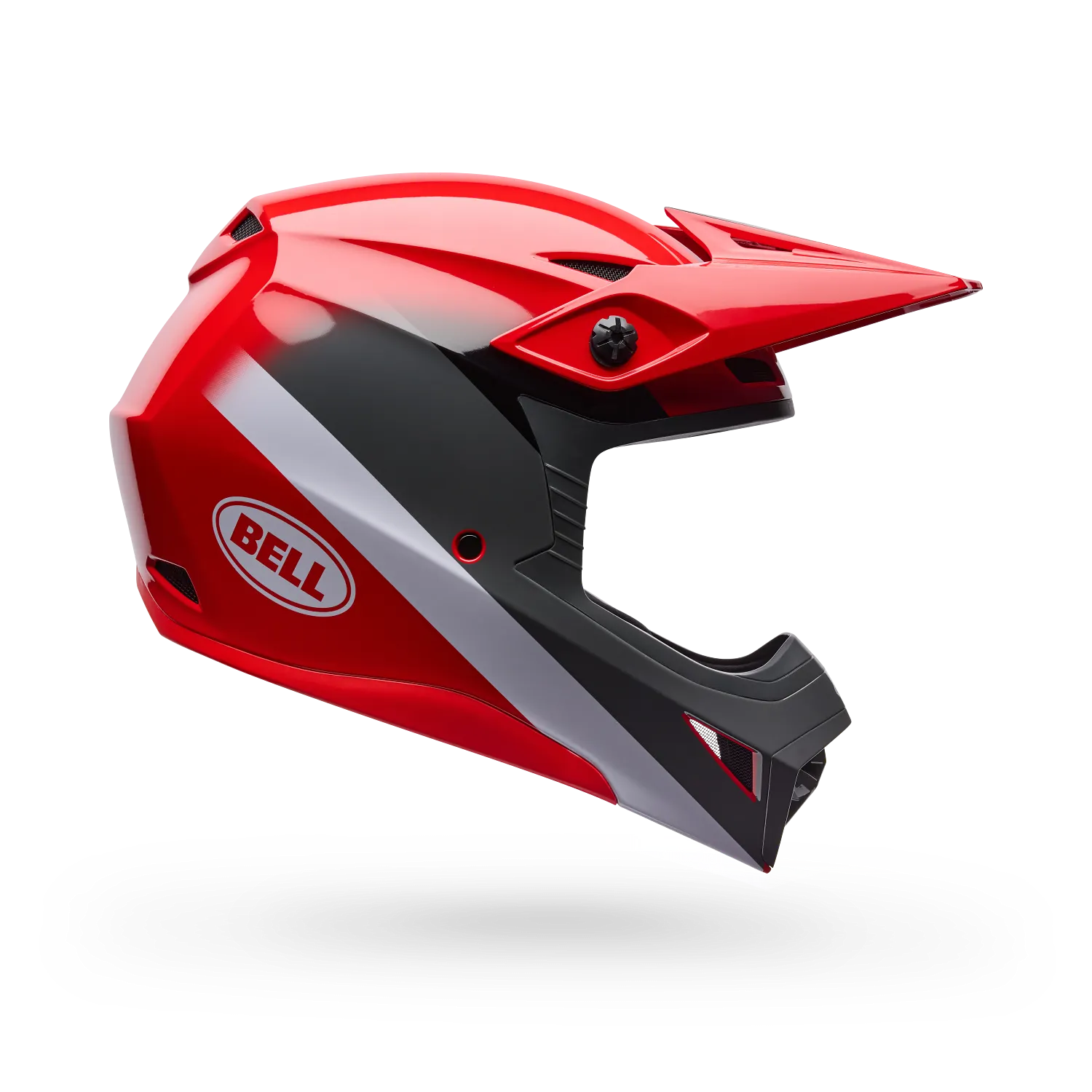Casco Bell MX-10 Aviator rojo negro