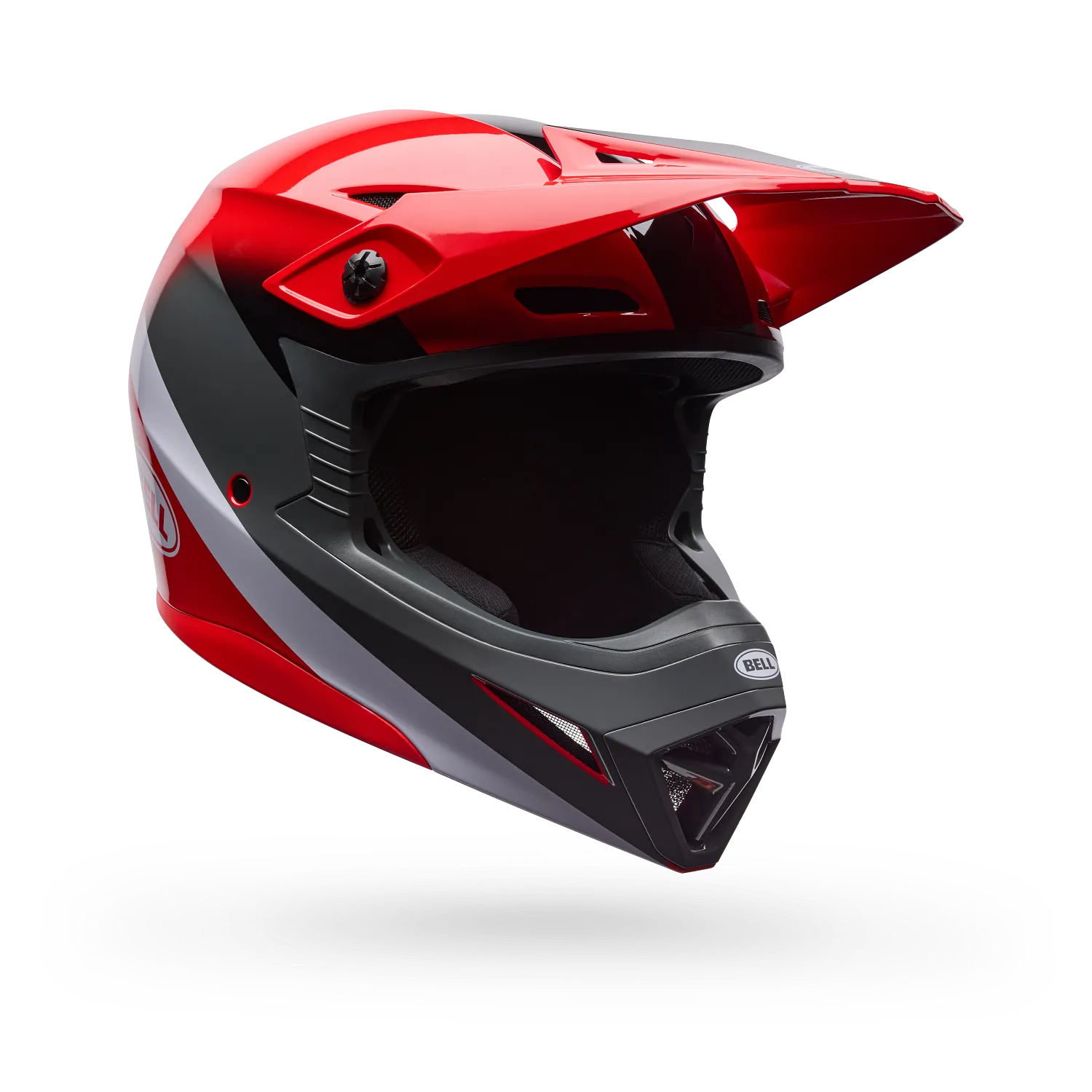 Casco Bell MX-10 Aviator rojo negro - Imagen 2