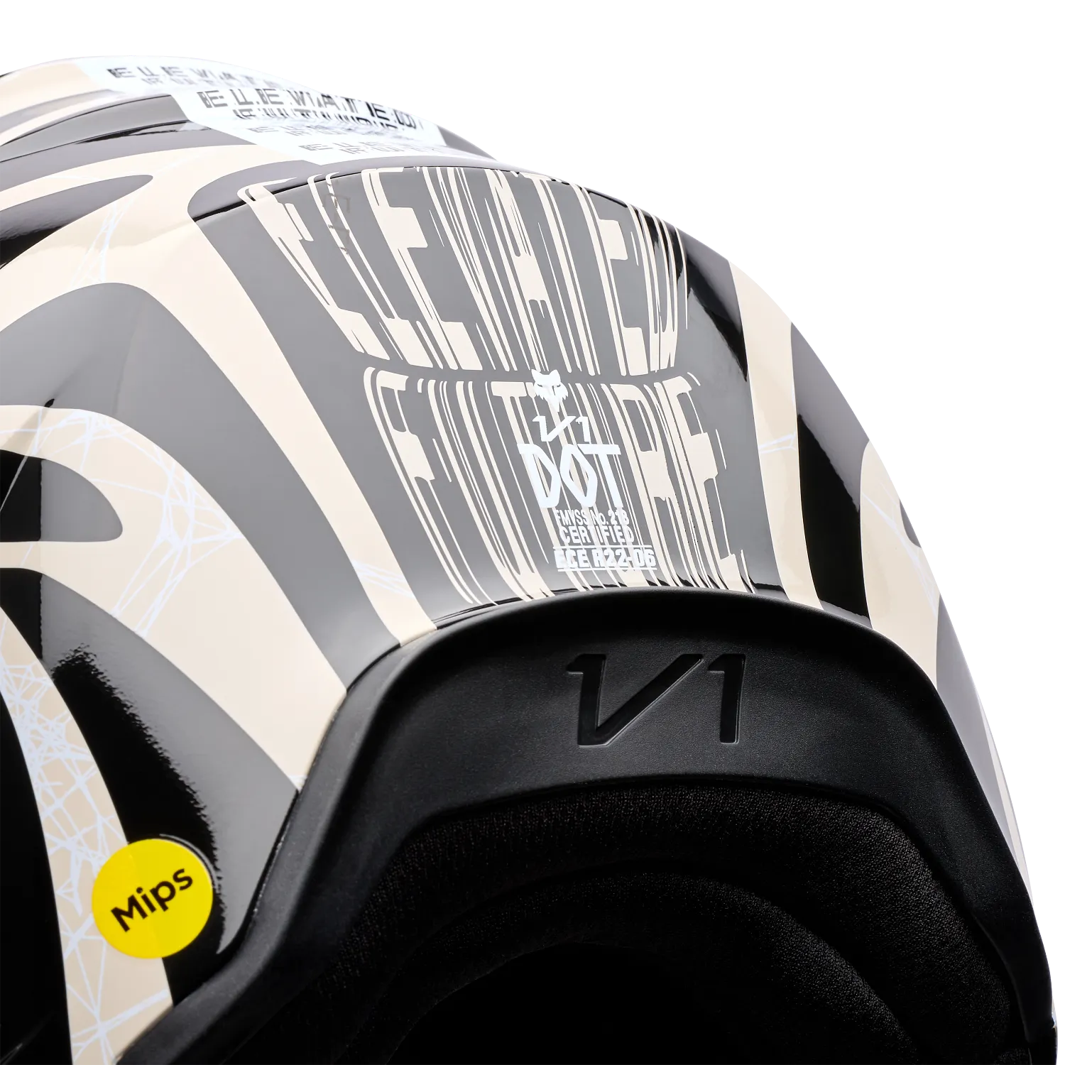 Casco Fox V1 Diffuse blanco - Imagen 5