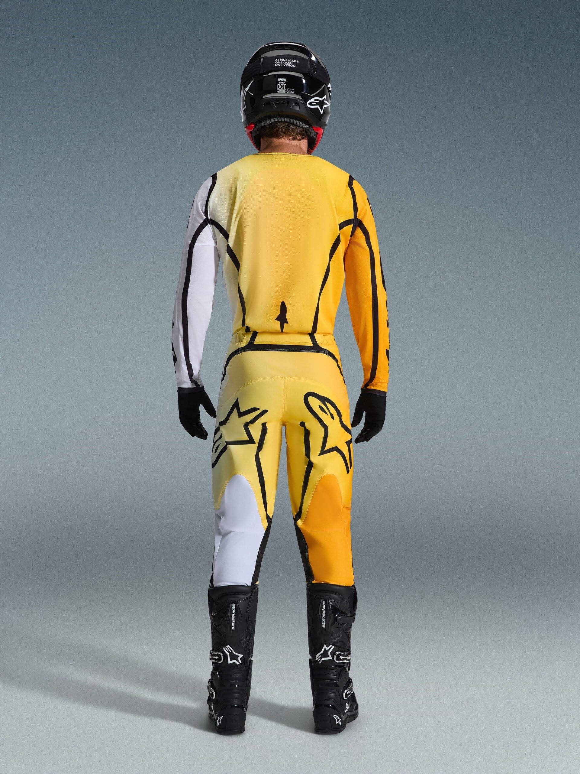 Traje Alpinestars Fluid Apex yellow/black - Imagen 2