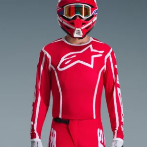 Traje Alpinestars Fluid Apex red white