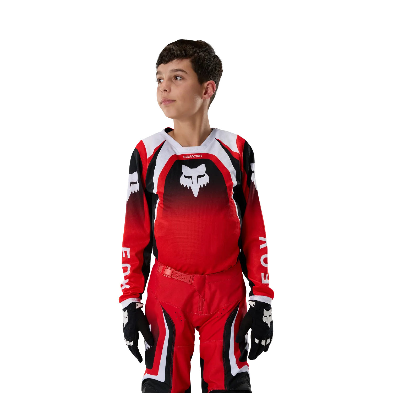 Conjunto niño Fox 180 Frame rojo