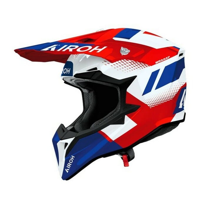 Casco Airoh Wraaap Vision Red/Blue - Imagen 2