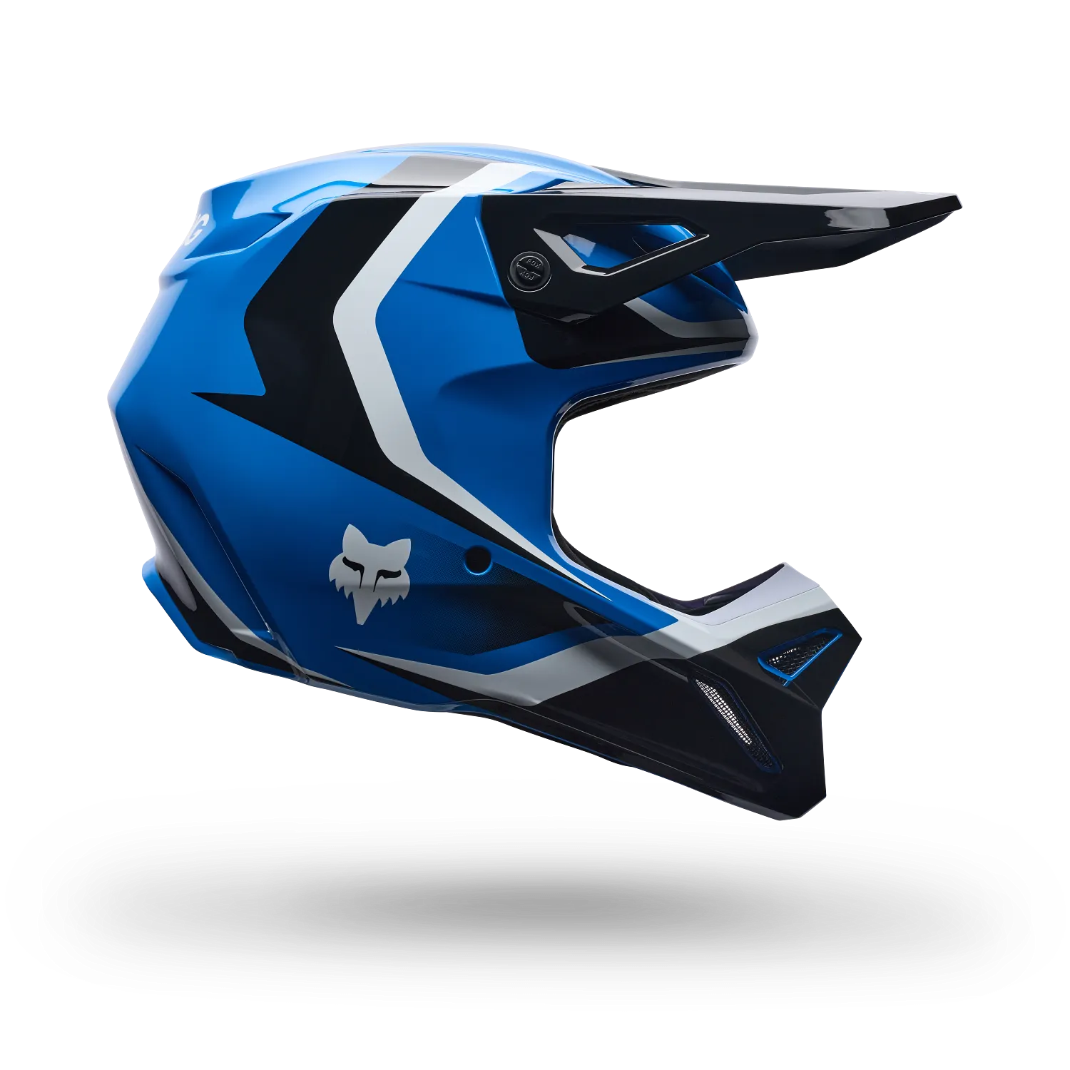 Fox Casco V1 Niño Frame blue