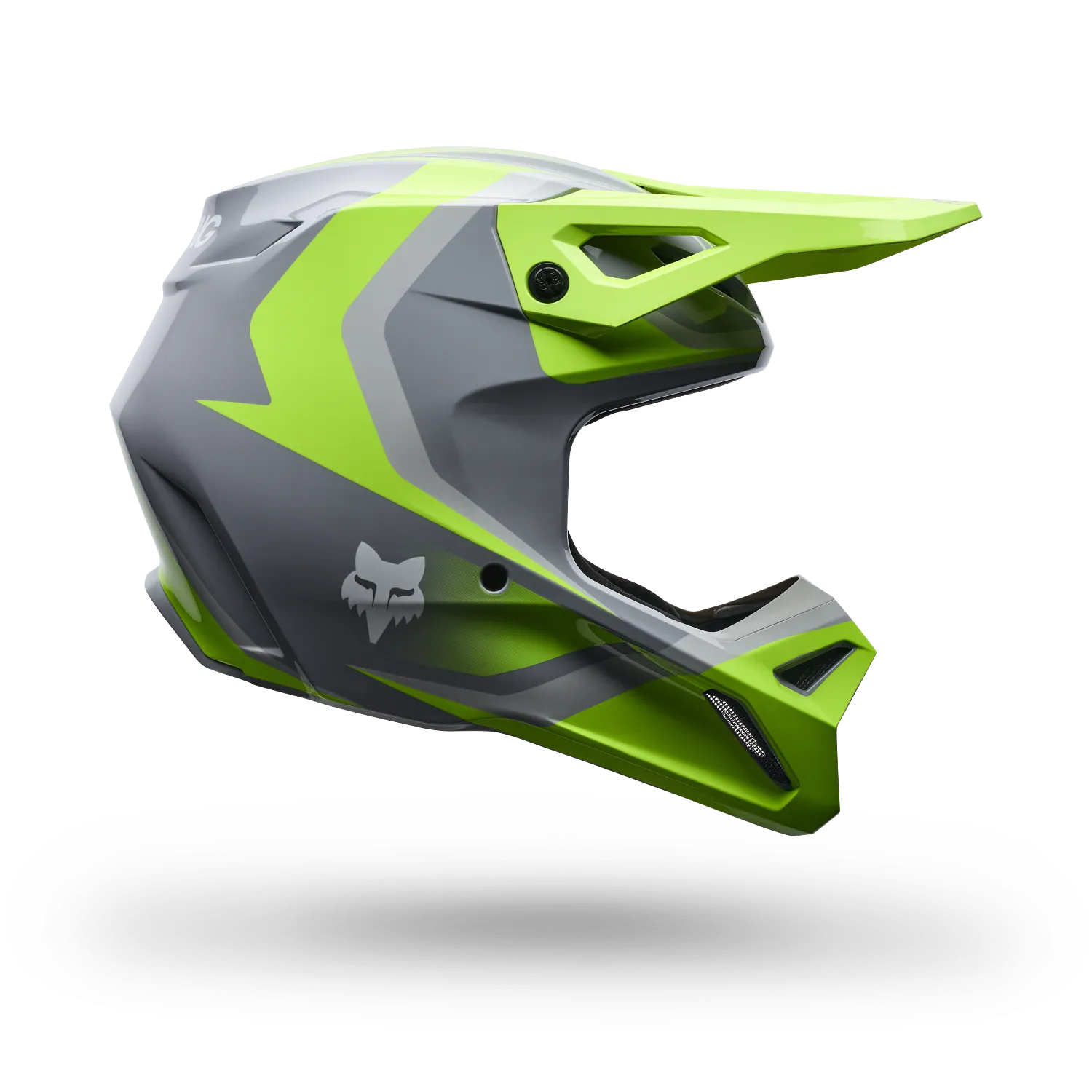 Fox Casco V1 niño Frame grey yellow