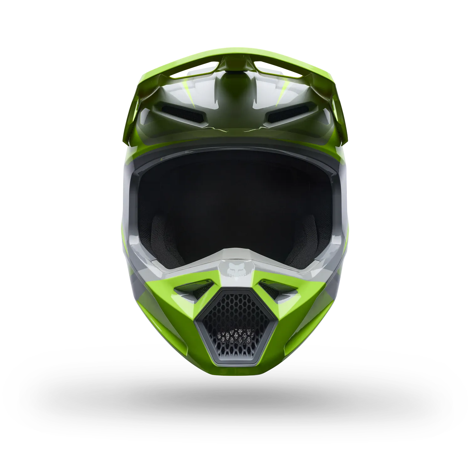 Fox Casco V1 niño Frame grey yellow - Imagen 4