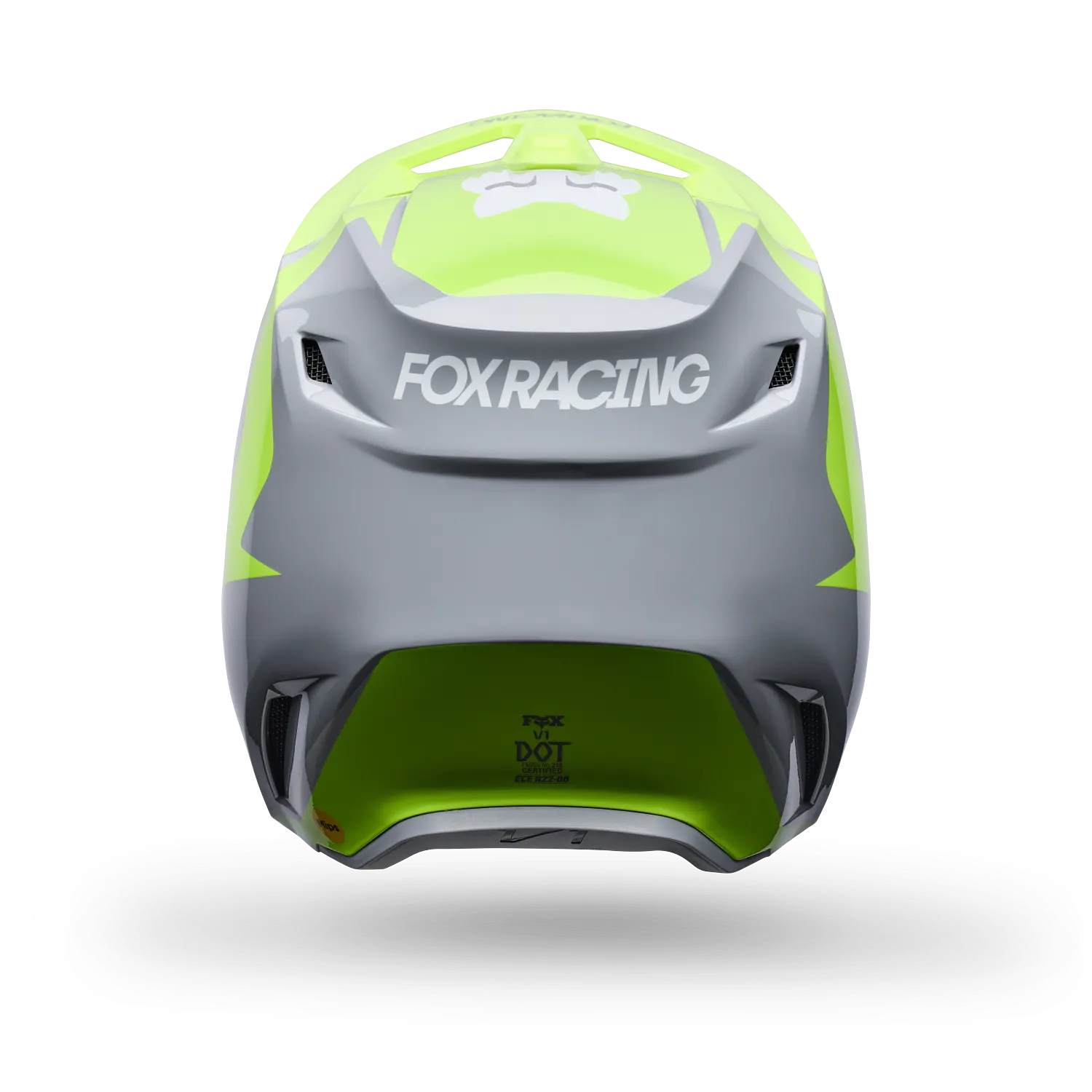 Fox Casco V1 niño Frame grey yellow - Imagen 3