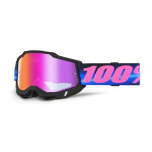 Gafa 100% Accuri 2 superdone negra epejo morada