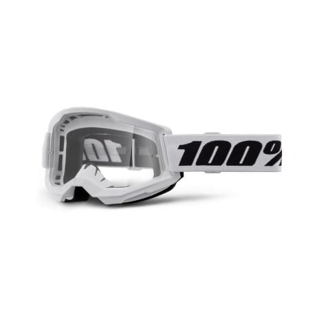 Gafas 100% Strata blanca lente transparente