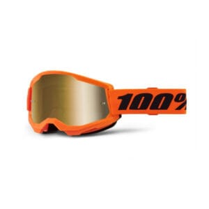 Gafas 100% Strata naranja lente dorada