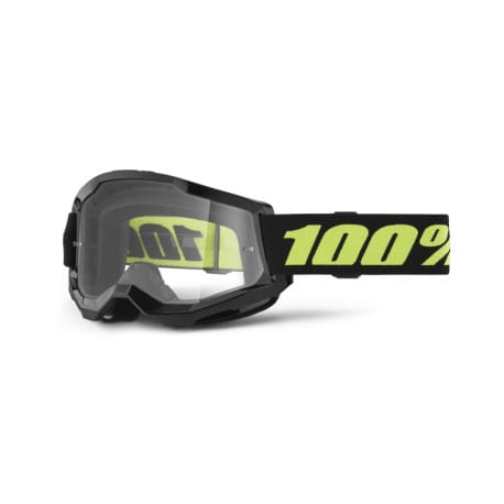 Gafas 100% Strata blanca negra amarilla transparente