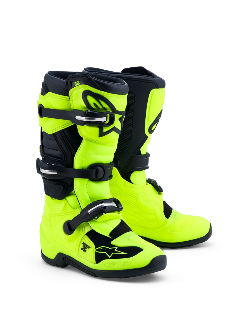 Alpinestars botas Tech 7 S niño amarilla flúor