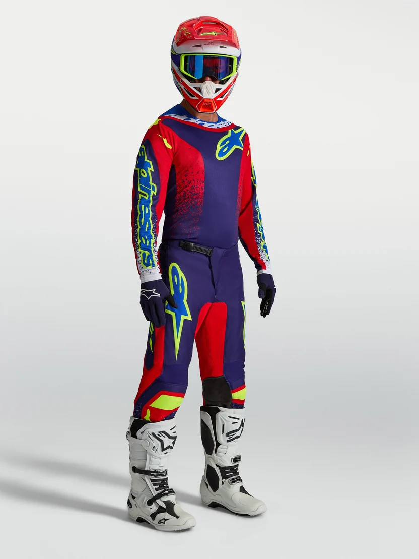 Conjunto Alpinestars Fluid Drag rojo - Imagen 3