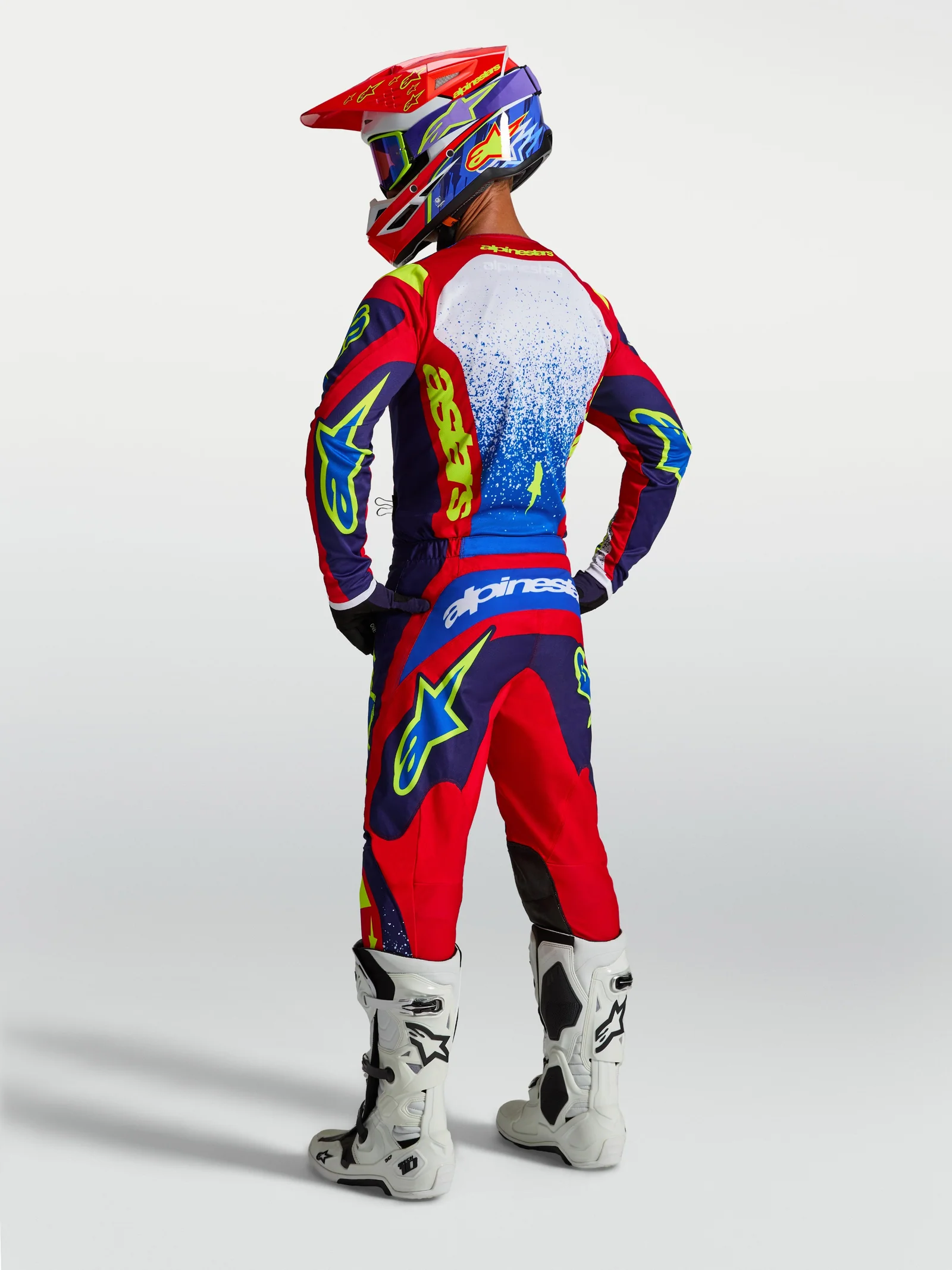 Conjunto Alpinestars Fluid Drag rojo - Imagen 2