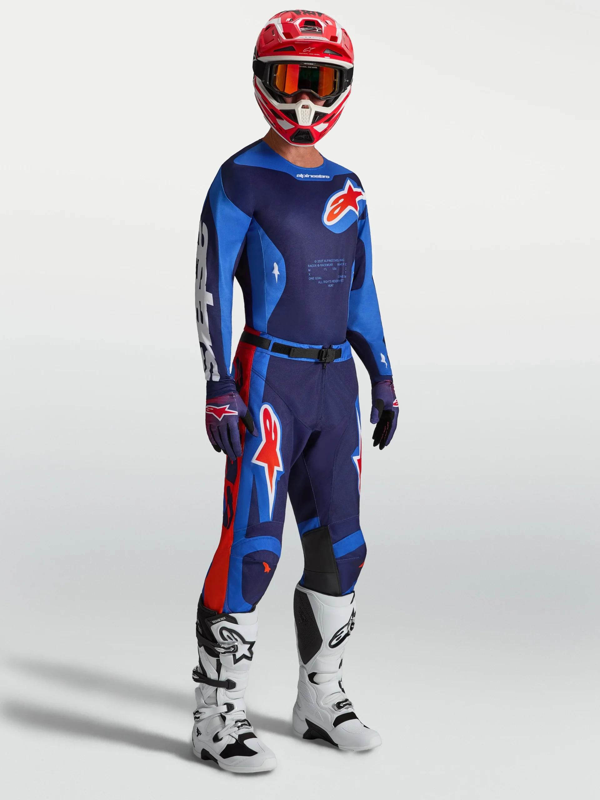 Conjunto Alpinestars Racer Hunt azul - Imagen 3