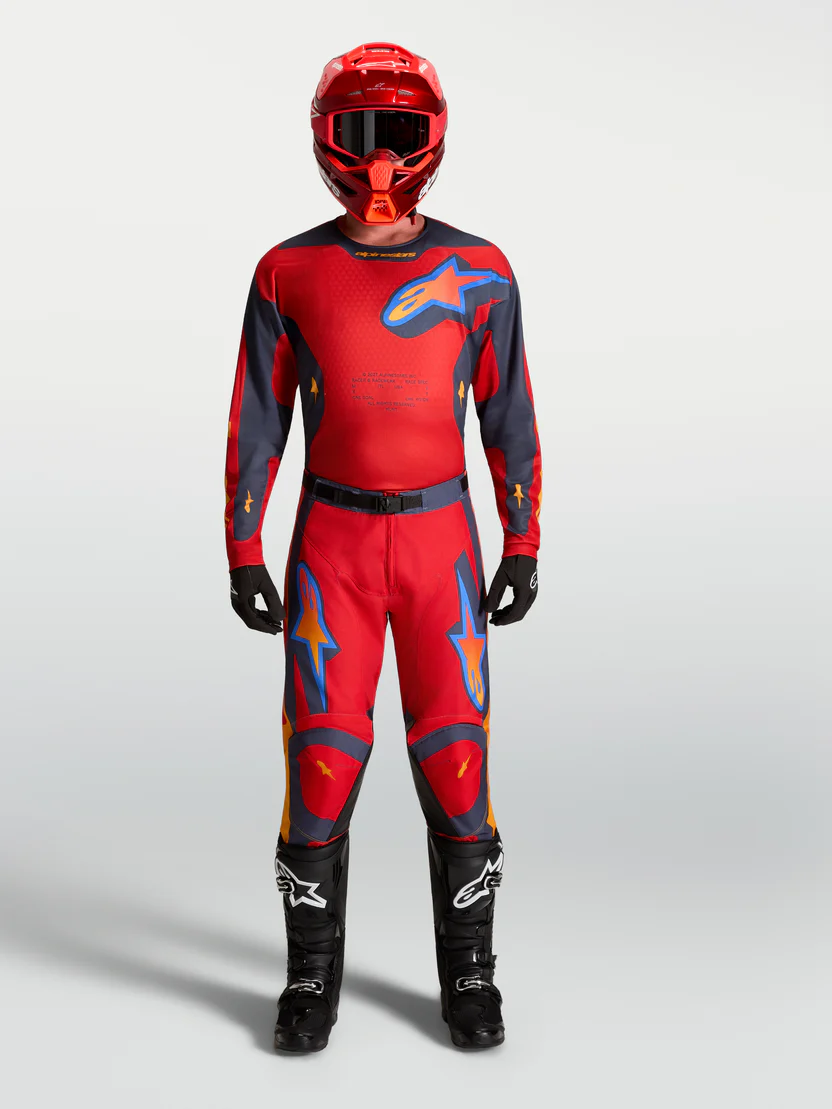 Conjunto Alpinestars Racer Hunt rojo