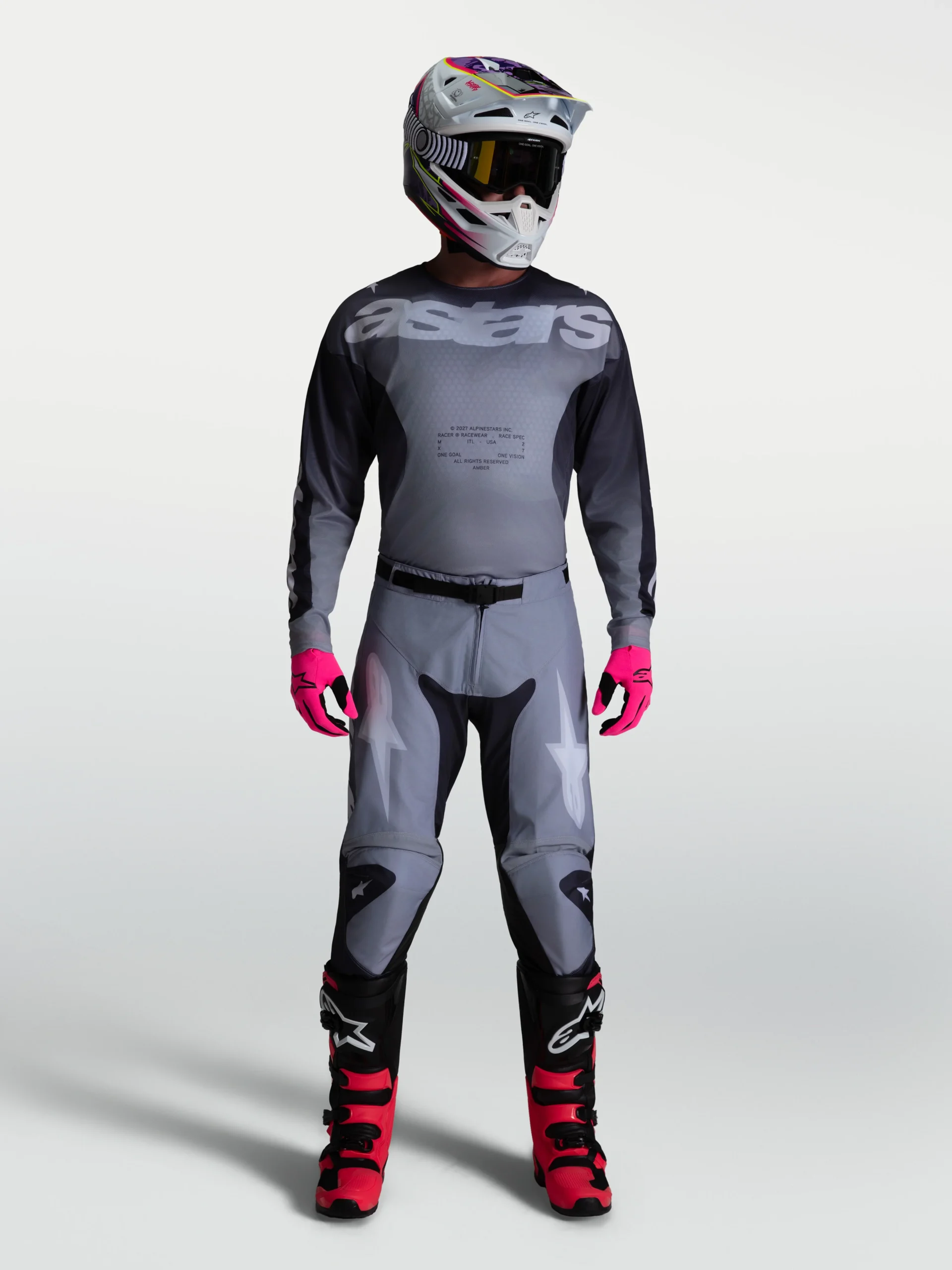 Traje Alpinestars Racer Amber gris