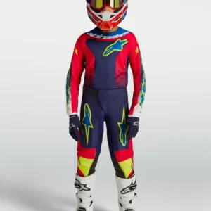 Conjunto Alpinestars niño Fluid Drag rojo