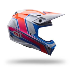 Casco Bell MX-10 MIPS Speedway blanco azul
