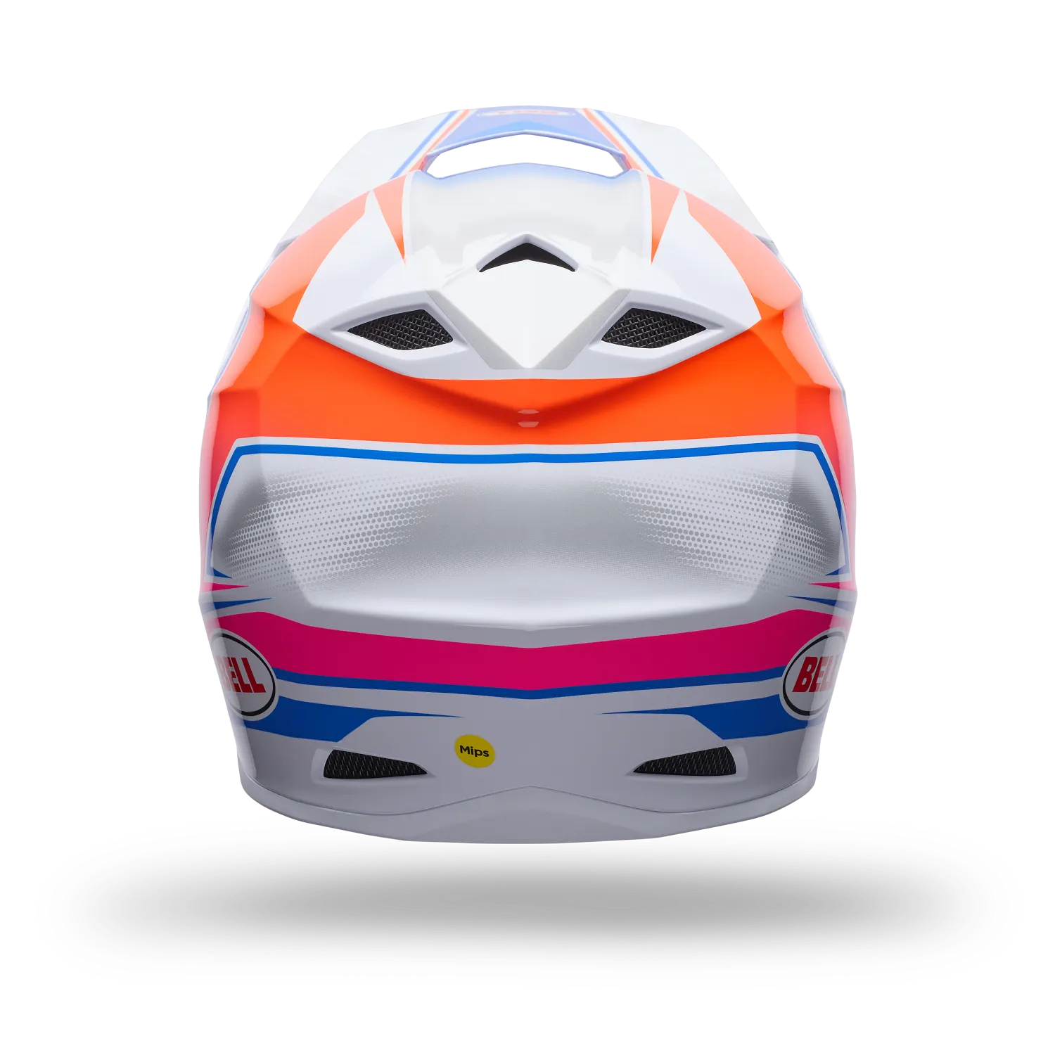 Casco Bell MX-10 MIPS Speedway blanco azul - Imagen 4