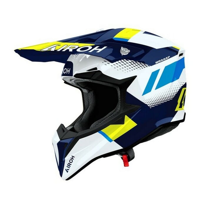 Airoh Casco Wraaap Vision yellow/blue gloss - Imagen 2